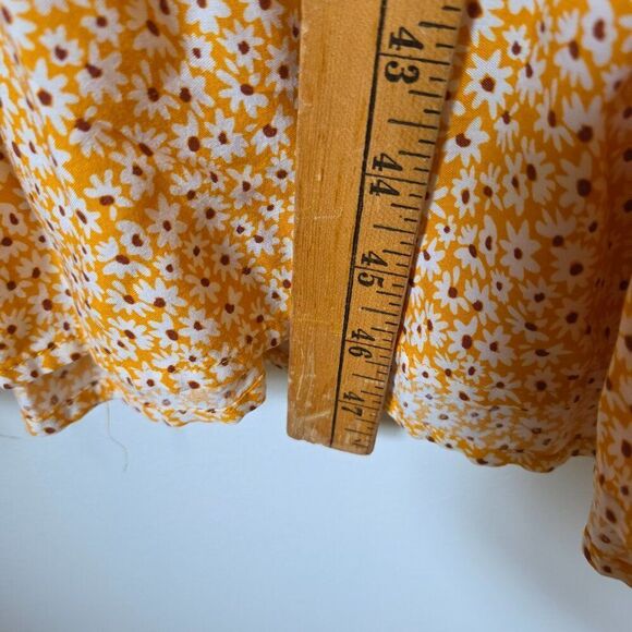 EUC LIKE NEW EMERY ROSE YELLOW DAISY PRINT FLORAL V NECK TIERED MAXI DRESS SZ XL - Picture 15 of 15